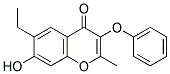 6-ETHYL-7-HYDROXY-2-METHYL-3-PHENOXY-CHROMEN-4-ONE Struktur