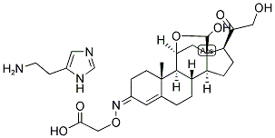 4-PREGNEN-11-BETA, 21-DIOL-3,18,20-TRIONE 3-CARBOXYMETHYLOXIME : HISTAMINE Struktur