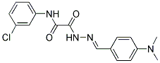 N-(3-CHLOROPHENYL)-2-(2-[4-(DIMETHYLAMINO)BENZYLIDENE]HYDRAZINO)-2-OXOACETAMIDE Struktur