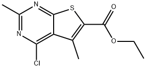 ETHYL 4-CHLORO-2,5-DIMETHYLTHIENO[2,3-D]PYRIMIDINE-6-CARBOXYLATE|148838-70-4