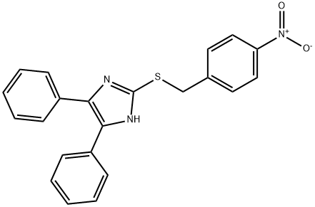 2-[(4-NITROBENZYL)SULFANYL]-4,5-DIPHENYL-1H-IMIDAZOLE Struktur