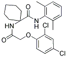 1-(2-(2,4-DICHLOROPHENOXY)ACETAMIDO)-N-(2,6-DIMETHYLPHENYL)CYCLOHEXANECARBOXAMIDE Struktur