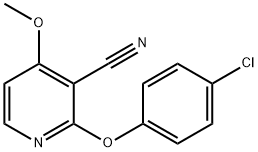 2-(4-CHLOROPHENOXY)-4-METHOXYNICOTINONITRILE Struktur