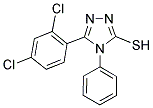 5-(2,4-DICHLOROPHENYL)-4-PHENYL-4H-1,2,4-TRIAZOLE-3-THIOL Struktur