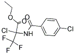 ETHYL 2-CHLORO-2-[(4-CHLOROBENZOYL)AMINO]-3,3,3-TRIFLUOROPROPANOATE Struktur