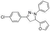 3-(4-CHLOROPHENYL)-5-(2-FURYL)-1-PHENYL-4,5-DIHYDRO-1H-PYRAZOLE Struktur