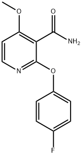 2-(4-FLUOROPHENOXY)-4-METHOXYNICOTINAMIDE Struktur