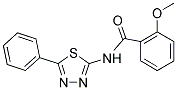 2-METHOXY-N-(5-PHENYL-1,3,4-THIADIAZOL-2-YL)BENZAMIDE Struktur