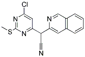 2-[6-CHLORO-2-(METHYLTHIO)PYRIMIDIN-4-YL]-2-(3-ISOQUINOLYL)ACETONITRILE Struktur