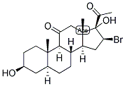 5ALPHA-PREGNAN-16BETA-BROMO-3BETA,17ALPHA-DIOL-11,20-DIONE Struktur