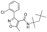 (3-(2-CHLOROPHENYL)-5-METHYLISOXAZOL-4-YL)-N-(1,1,3,3-TETRAMETHYLBUTYL)FORMAMIDE Struktur