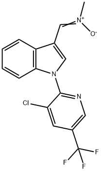 ((1-[3-CHLORO-5-(TRIFLUOROMETHYL)-2-PYRIDINYL]-1H-INDOL-3-YL)METHYLENE)(METHYL)AMMONIUMOLATE Struktur