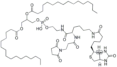 1,2-DIPALMITOYL-SN-GLYCERO-3-PHOSPHOETHANOLAMINE-N-[4-(P-MALEIMIDOPHENYL)BUTYRAMIDE] Struktur