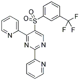 2,4-DI-PYRIDIN-2-YL-5-[3-(TRIFLUOROMETHYL)BENZENESULPHONYL]PYRIMIDINE Struktur