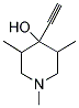 4-ETHYNYL-1,3,5-TRIMETHYLPIPERIDIN-4-OL Struktur