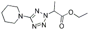 ETHYL 2-(5-PIPERIDINO-2H-1,2,3,4-TETRAAZOL-2-YL)PROPANOATE Struktur