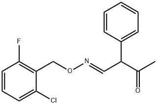 3-OXO-2-PHENYLBUTANAL O-(2-CHLORO-6-FLUOROBENZYL)OXIME Struktur