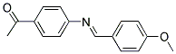 1-(4-(((4-METHOXYPHENYL)METHYLENE)AMINO)PHENYL)ETHANONE Struktur