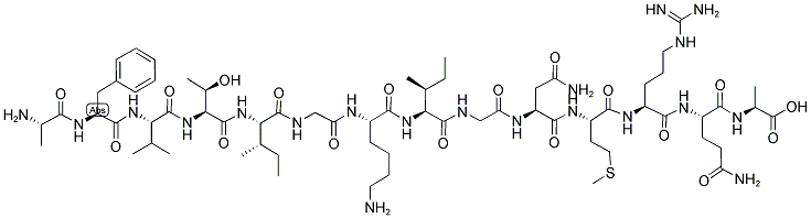 ALA-PHE-VAL-THR-ILE-GLY-LYS-ILE-GLY-ASN-MET-ARG-GLN-ALA Struktur