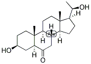 5-ALPHA-PREGNAN-3-BETA, 20-BETA-DIOL-6-ONE Struktur