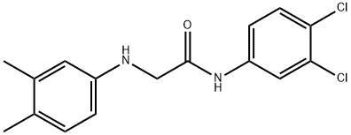 N-(3,4-DICHLOROPHENYL)-2-(3,4-DIMETHYLANILINO)ACETAMIDE Struktur