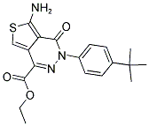 ETHYL 5-AMINO-3-[4-(TERT-BUTYL)PHENYL]-4-OXO-3,4-DIHYDROTHIENO[3,4-D]PYRIDA ZINE-1-CARBOXYLATE Struktur