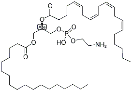 1-STEAROYL-2-ARACHIDONOYL-SN-GLYCERO-3-PHOSPHOETHANOLAMINE Struktur