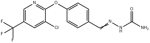 4-(3-CHLORO-5-(TRIFLUOROMETHYL)-2-PYRIDYLOXY)BENZALDEHYDE SEMICARBAZIDE Struktur