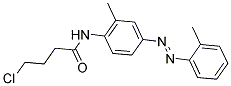 4-CHLORO-N-(2-METHYL-4-[(E)-(2-METHYLPHENYL)DIAZENYL]PHENYL)BUTANAMIDE Struktur