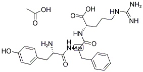 L-TYR-PHE-ARG CH3COOH Struktur
