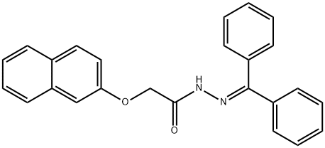 N'-(DIPHENYLMETHYLENE)-2-(2-NAPHTHYLOXY)ACETOHYDRAZIDE Struktur