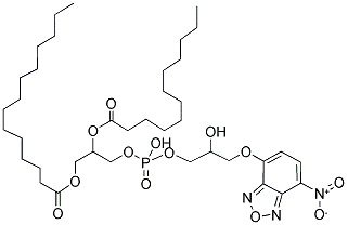 1-MYRISTOYL-2-[12-[(7-NITRO-2-1,3-BENZOXADIAZOL-4-YL)AMINO]DODECANOYL]-SN-GLYCERO-3-[PHOSPHO-RAC-(1-GLYCEROL)] (SODIUM SALT) Struktur