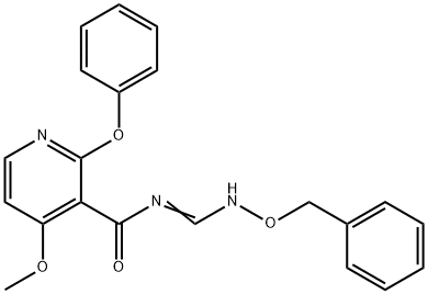 N-([(BENZYLOXY)IMINO]METHYL)-4-METHOXY-2-PHENOXYNICOTINAMIDE Struktur