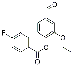 2-ETHOXY-4-FORMYLPHENYL 4-FLUOROBENZOATE Struktur