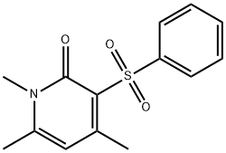 1,4,6-TRIMETHYL-3-(PHENYLSULFONYL)-2(1H)-PYRIDINONE Struktur