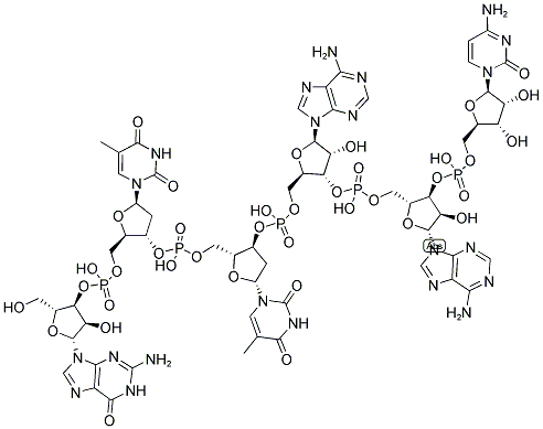 GTTAAC, 5'-NON-PHOSPHORYLATED Struktur