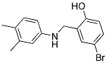 4-BROMO-2-[(3,4-DIMETHYLANILINO)METHYL]BENZENOL Struktur