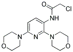 N1-(2,6-DIMORPHOLINO-3-PYRIDYL)-2-CHLOROACETAMIDE Struktur