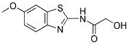 2-HYDROXY-N-(6-METHOXY-1,3-BENZOTHIAZOL-2-YL)ACETAMIDE Struktur