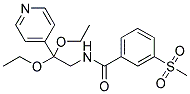 N-[2,2-DIETHOXY-2-(PYRIDIN-4-YL)ETHYL]-3-(METHYLSULPHONYL)BENZAMIDE Struktur