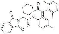 N-(2,6-DIMETHYLPHENYL)-1-(2-(1,3-DIOXOISOINDOLIN-2-YL)-N-P-TOLYLACETAMIDO)CYCLOHEXANECARBOXAMIDE Struktur