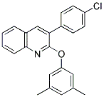 3-(4-CHLOROPHENYL)-2-(3,5-DIMETHYLPHENOXY)QUINOLINE Struktur