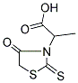 3-(1-CARBOXYETHYL)THIAZOLIDINE-4-ONE-2-THIONE Struktur