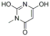 2,6-DIHYDROXY-3-METHYL-3,4-DIHYDROPYRIMIDIN-4-ONE Struktur