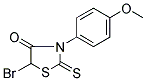 5-BROMO-3-(4-METHOXYPHENYL)-2-THIOXO-1,3-THIAZOLAN-4-ONE Struktur