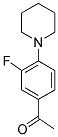 1-(3-FLUORO-4-PIPERIDIN-1-YLPHENYL)ETHANONE Struktur