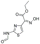 ETHYL 2-(2-FORMYLAMINO-1,3-THIAZOL-4-YL)-2-HYDROXYIMINOACETATE Struktur