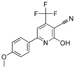 2-HYDROXY-6-(4-METHOXYPHENYL)-4-(TRIFLUOROMETHYL)NICOTINONITRILE Struktur