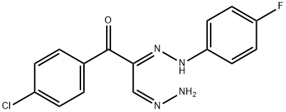 3-(4-CHLOROPHENYL)-2-[2-(4-FLUOROPHENYL)HYDRAZONO]-3-OXOPROPANAL HYDRAZONE Struktur