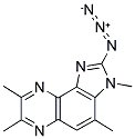 2-AZIDO-3,4,7,8-TETRAMETHYL-3H-IMIDAZO[4,5-F]QUINOXALINE Struktur